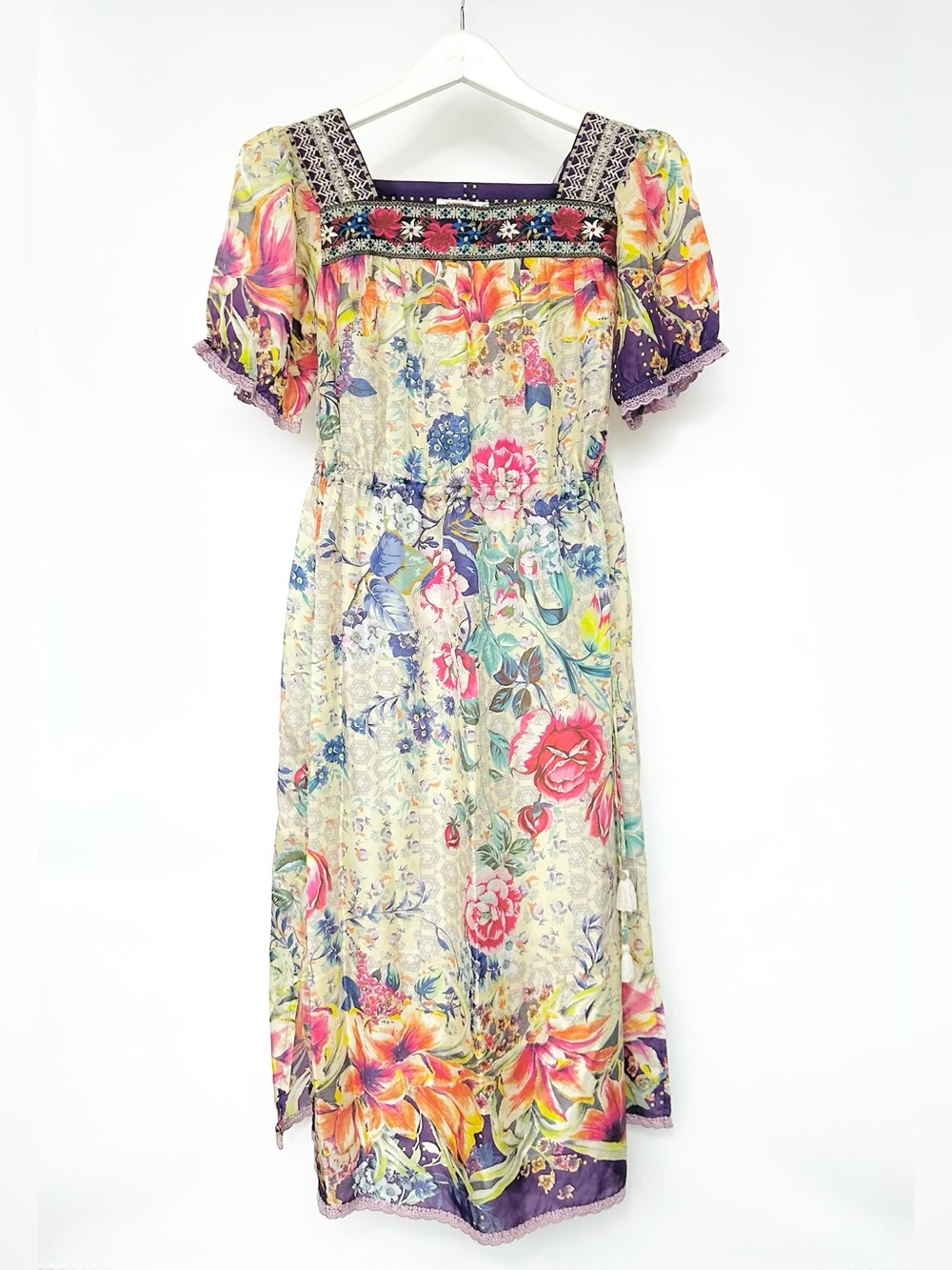 SILK•Johnny Was Floral Dress